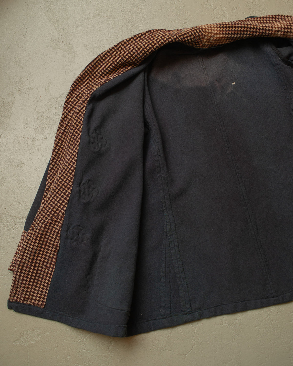 1920s German distressed Smoking Jacket grey - M/L