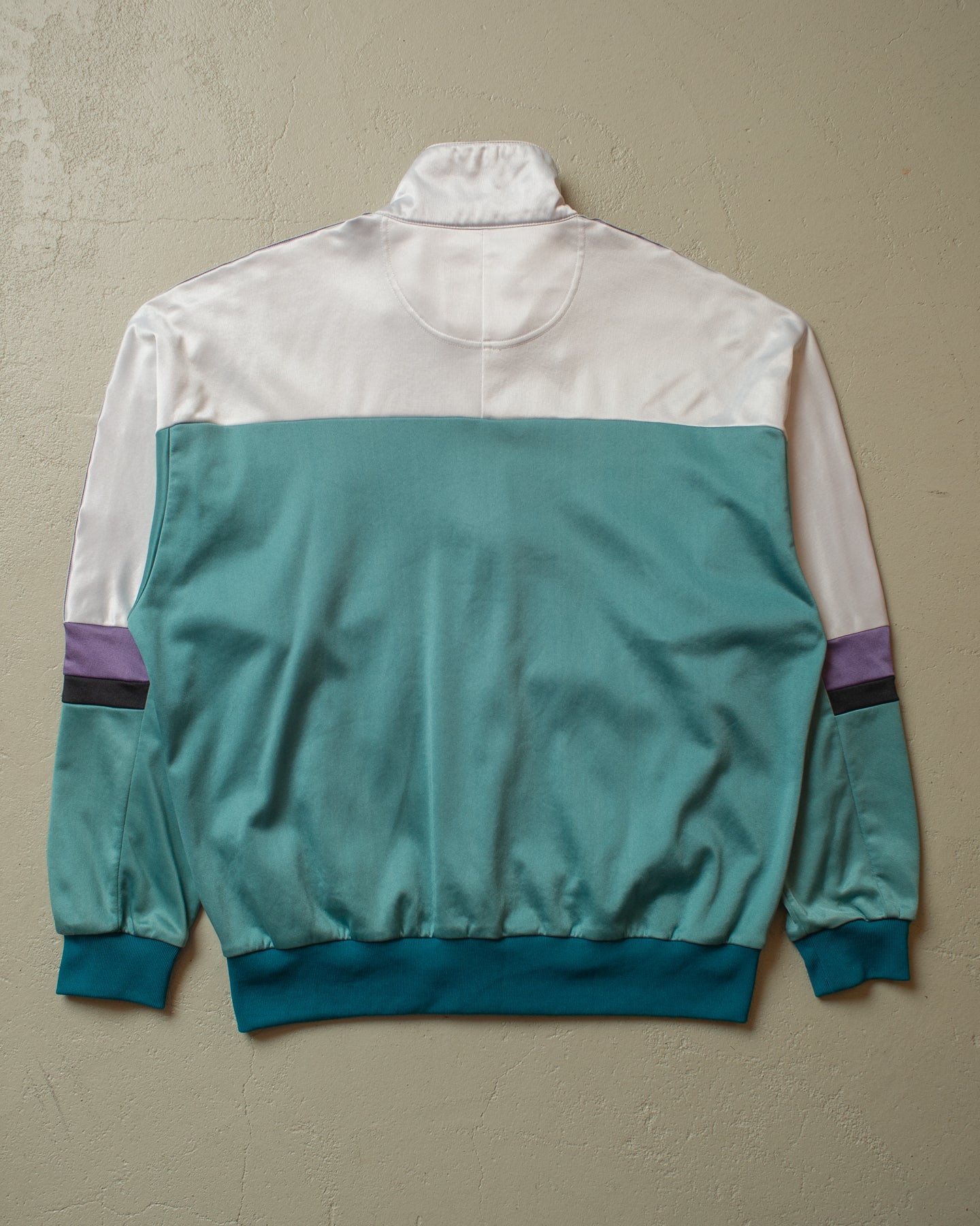 1980s Asics Track Jacket turquoise - L/XL