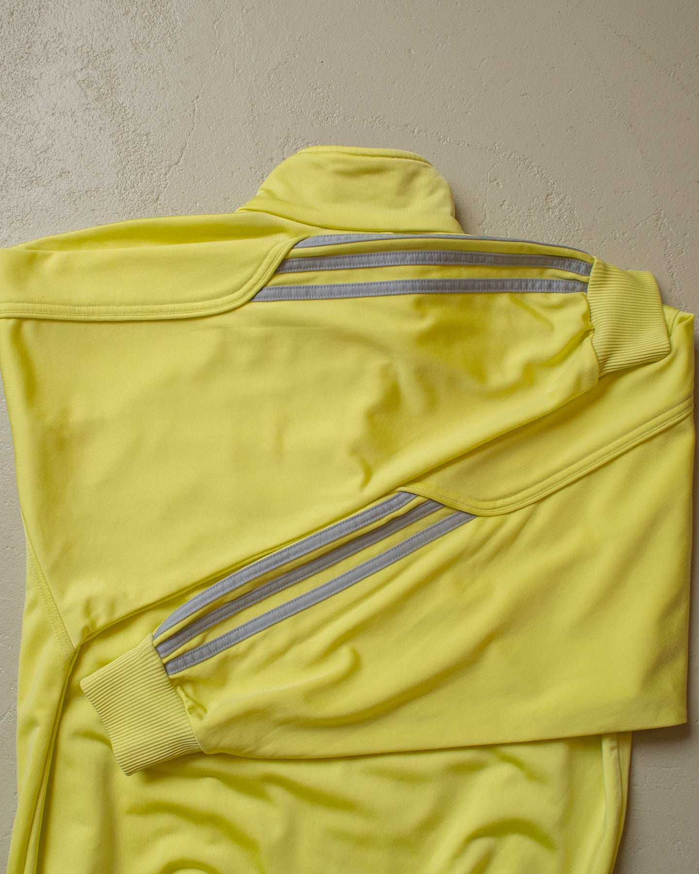 2000s Adidas Two Tone Tracksuit yellow/grey - M