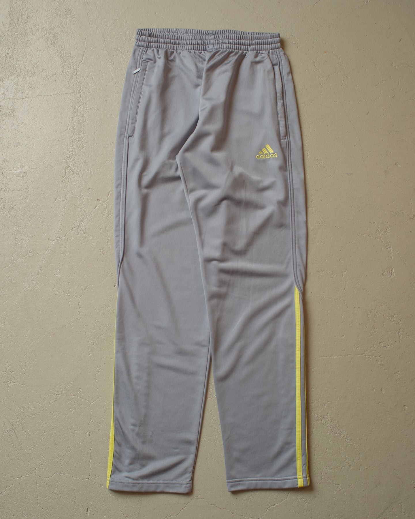 2000s Adidas Two Tone Tracksuit yellow/grey - M