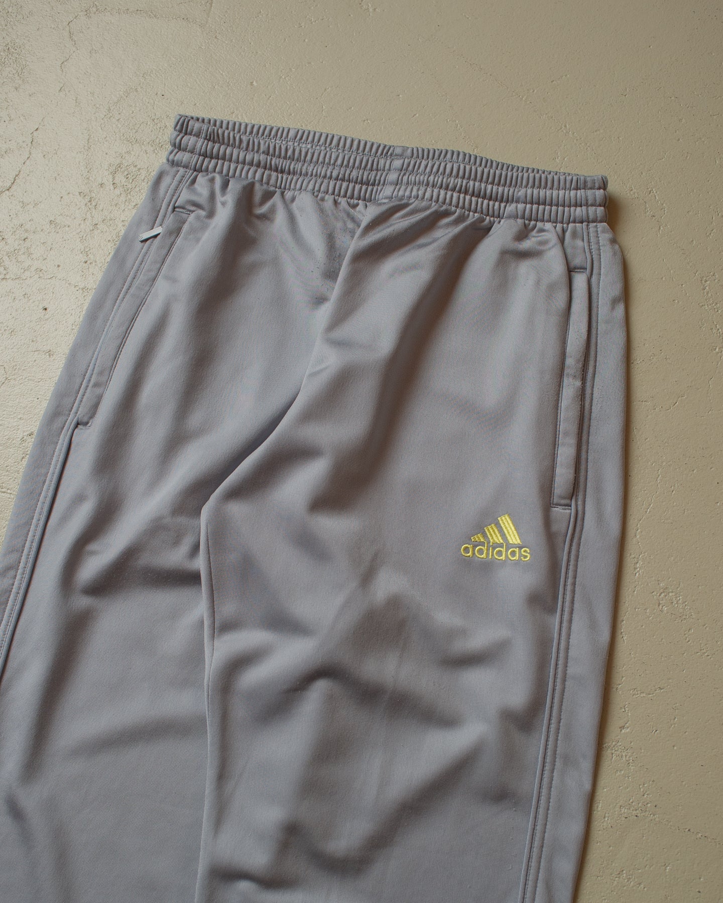 2000s Adidas Two Tone Tracksuit yellow/grey - M
