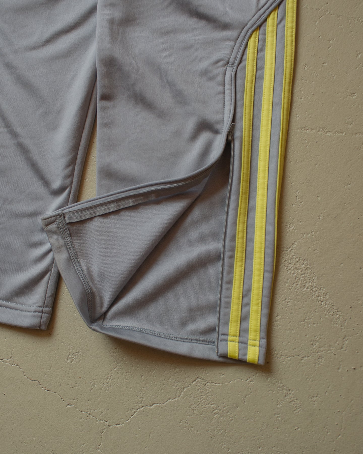 2000s Adidas Two Tone Tracksuit yellow/grey - M