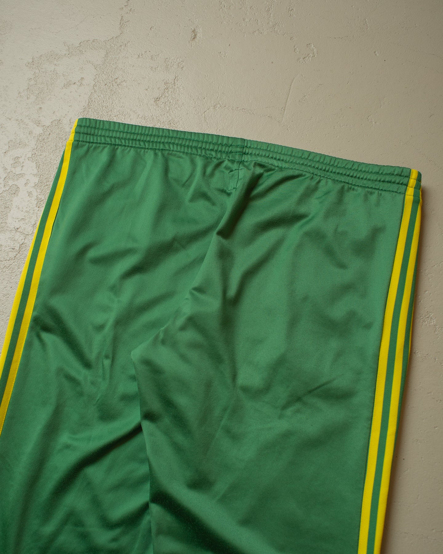 2000s Adidas Two Tone Trackpants green/yellow - L/XL