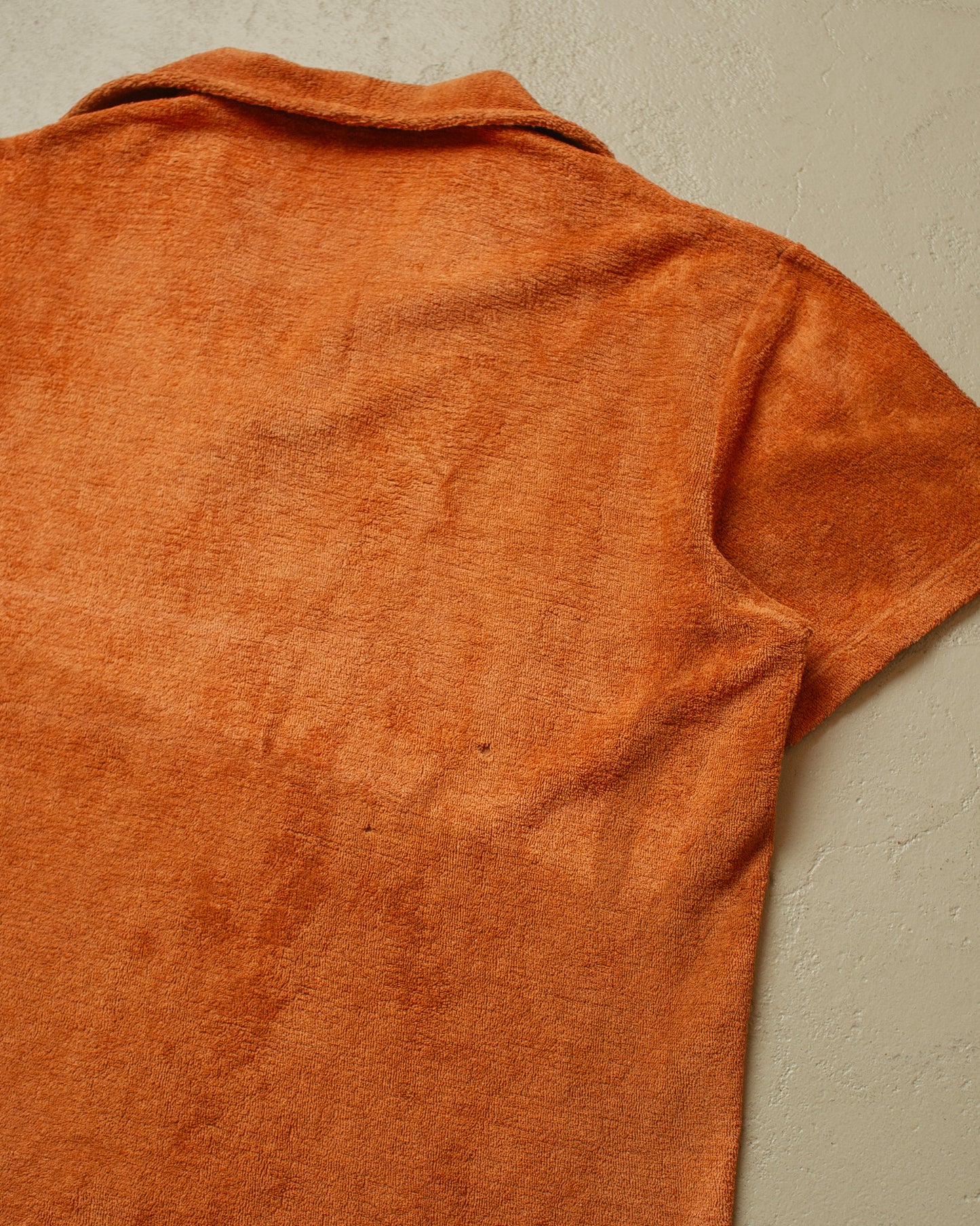 1950s/60s German Frottee Shirt orange - XL