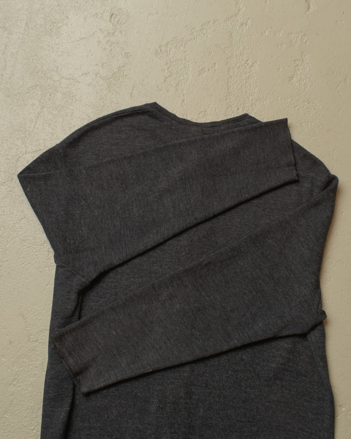 1940s German Wool Knit Cardigan grey - M