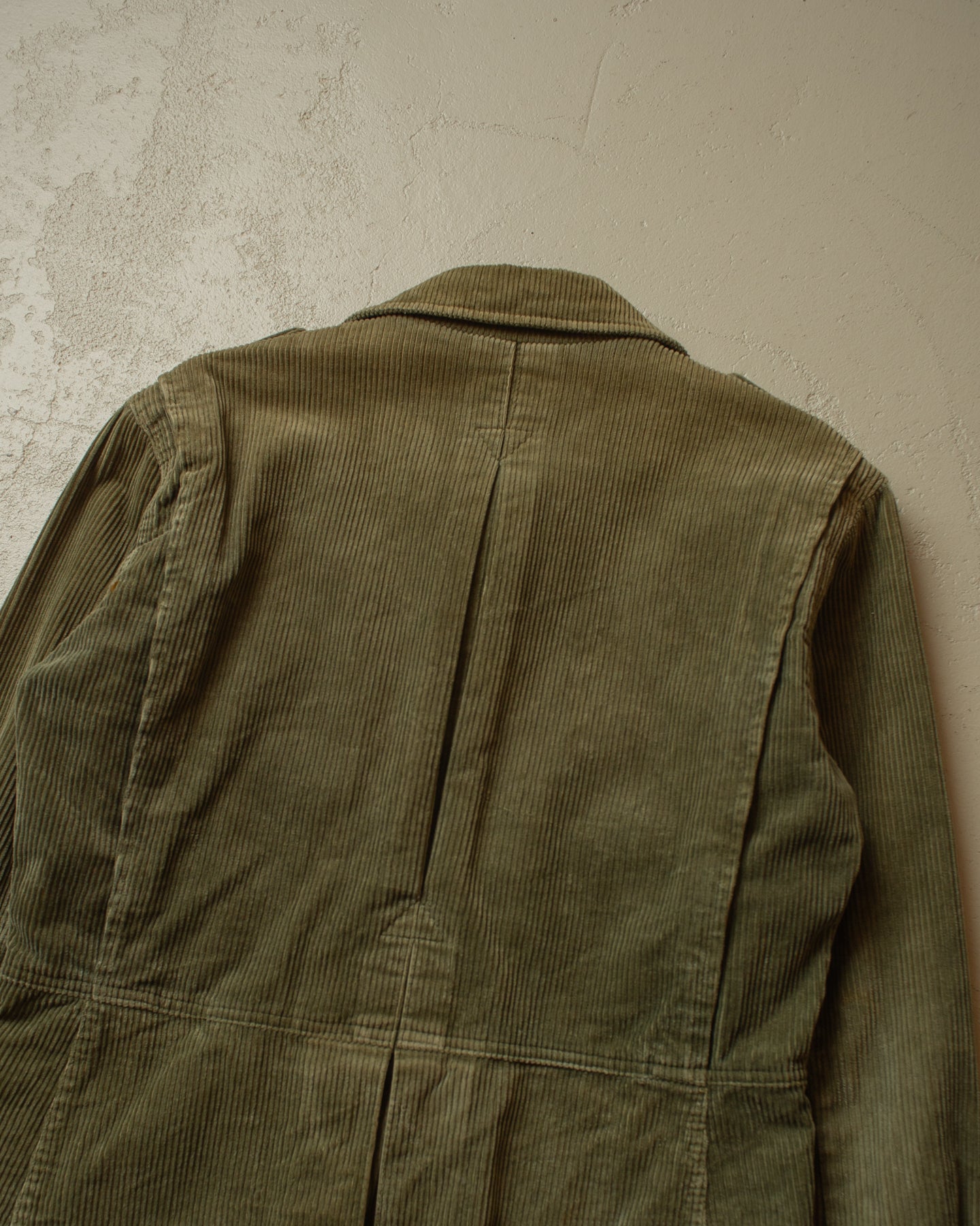 1990s Camel by fourman Corduroy Safari Jacket khaki - S/M