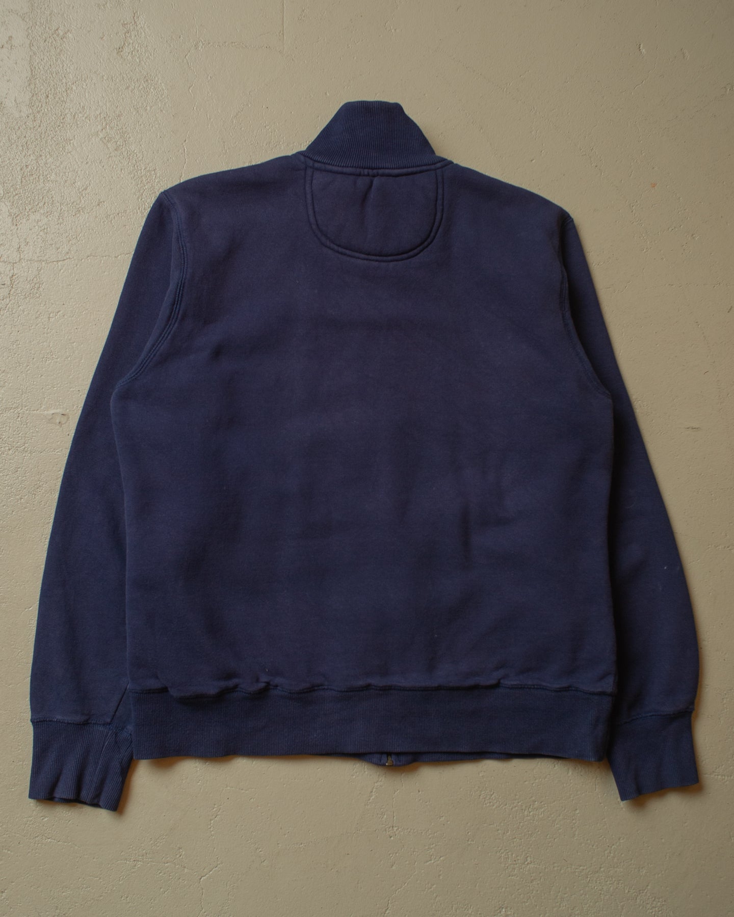 2000s Eddie Bauer sherpa lined Zip Sweatshirt navyblue - L