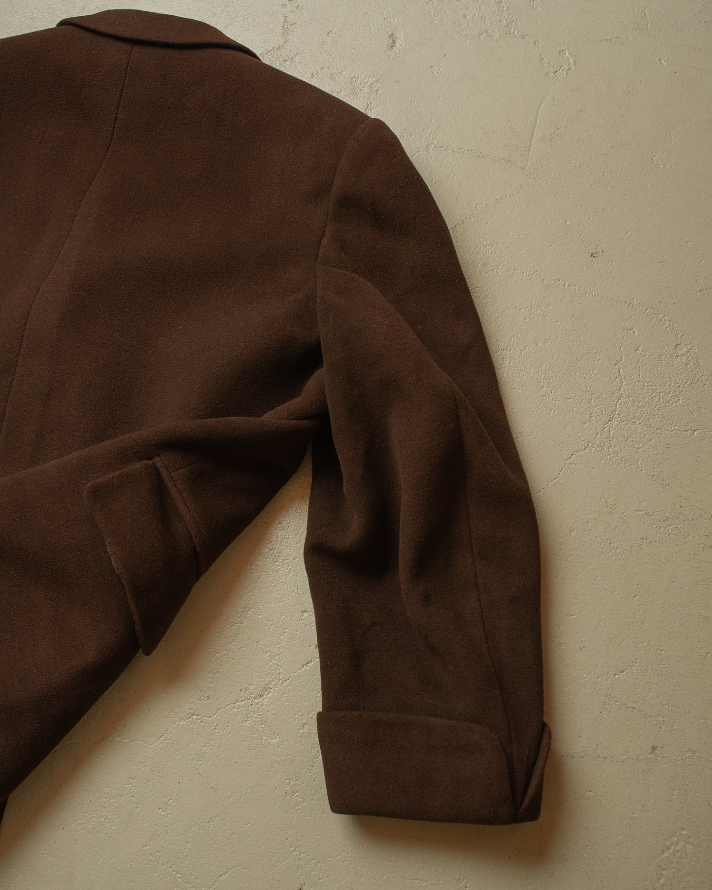 1940s/50s German Heavy Wool Overcoat brown - XXL
