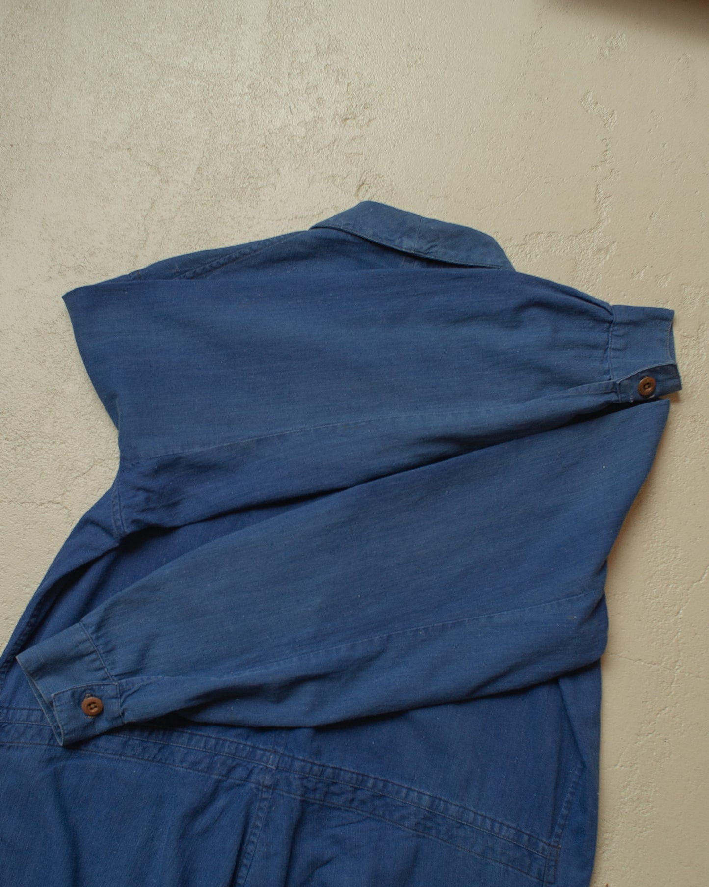 1930s/40s German Luftwaffe Linen Work Coverall blue - M
