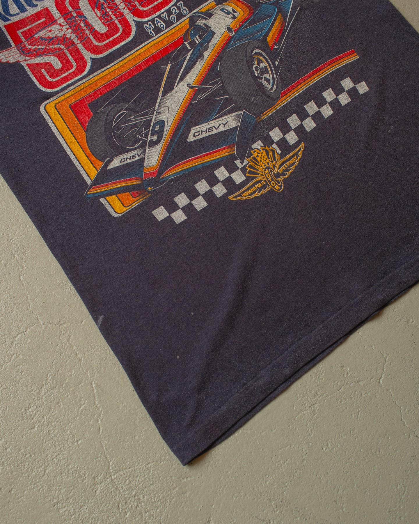 1990 distressed Indianapolis 500 T-shirt black - M