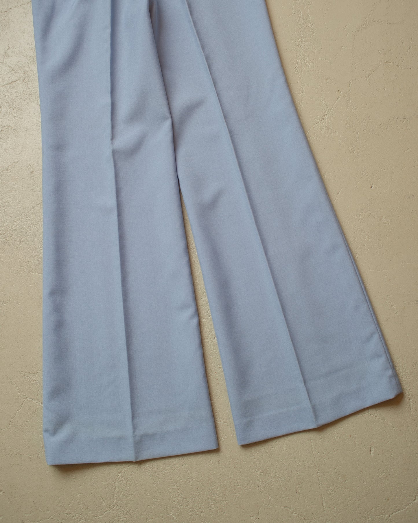 1960s/70s Womens Flared Pants light blue - W27,5 L33,5