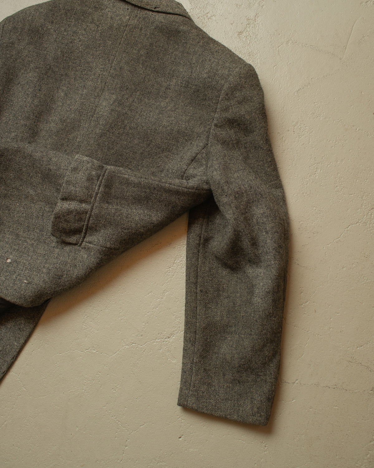 1940s German "Kardaus" distressed Wool Suit Jacket grey - M/L