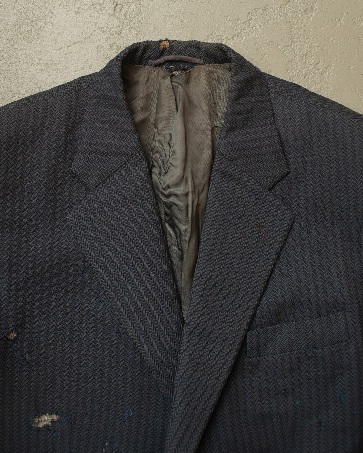 1940s/50s German "MKW" distressed Suit Jacket blue - L