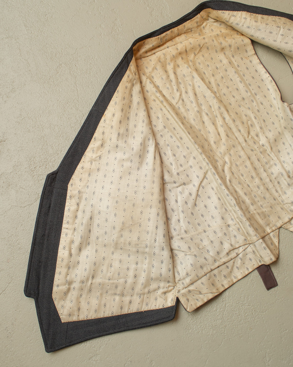1920s/30s German Double Breasted Suit Jacket + Vest grey - S/M