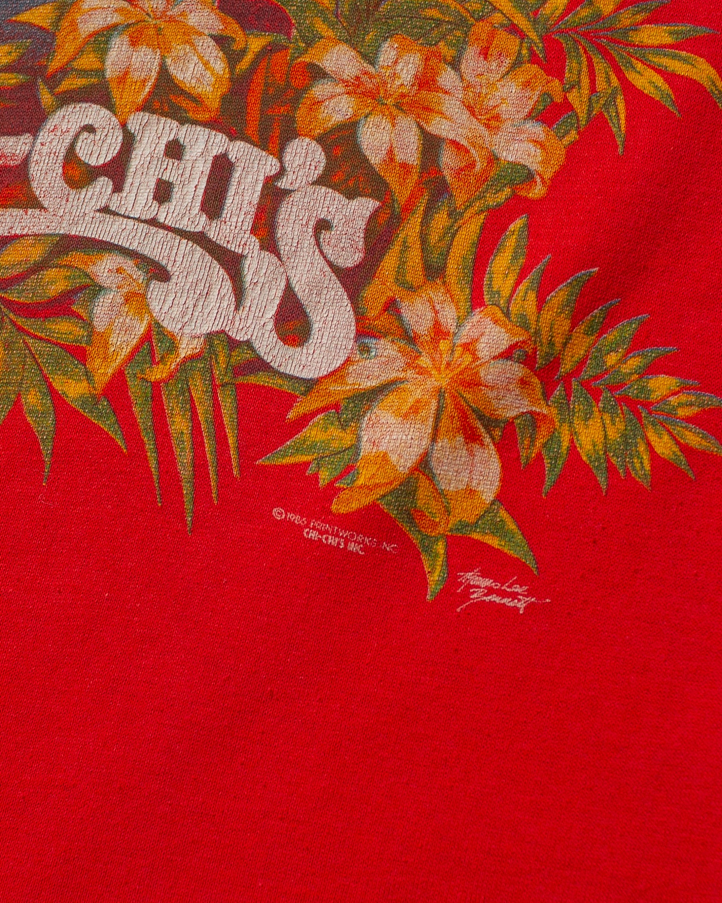 1988 Womens Chi-Chi´s Baby T-shirt red - S