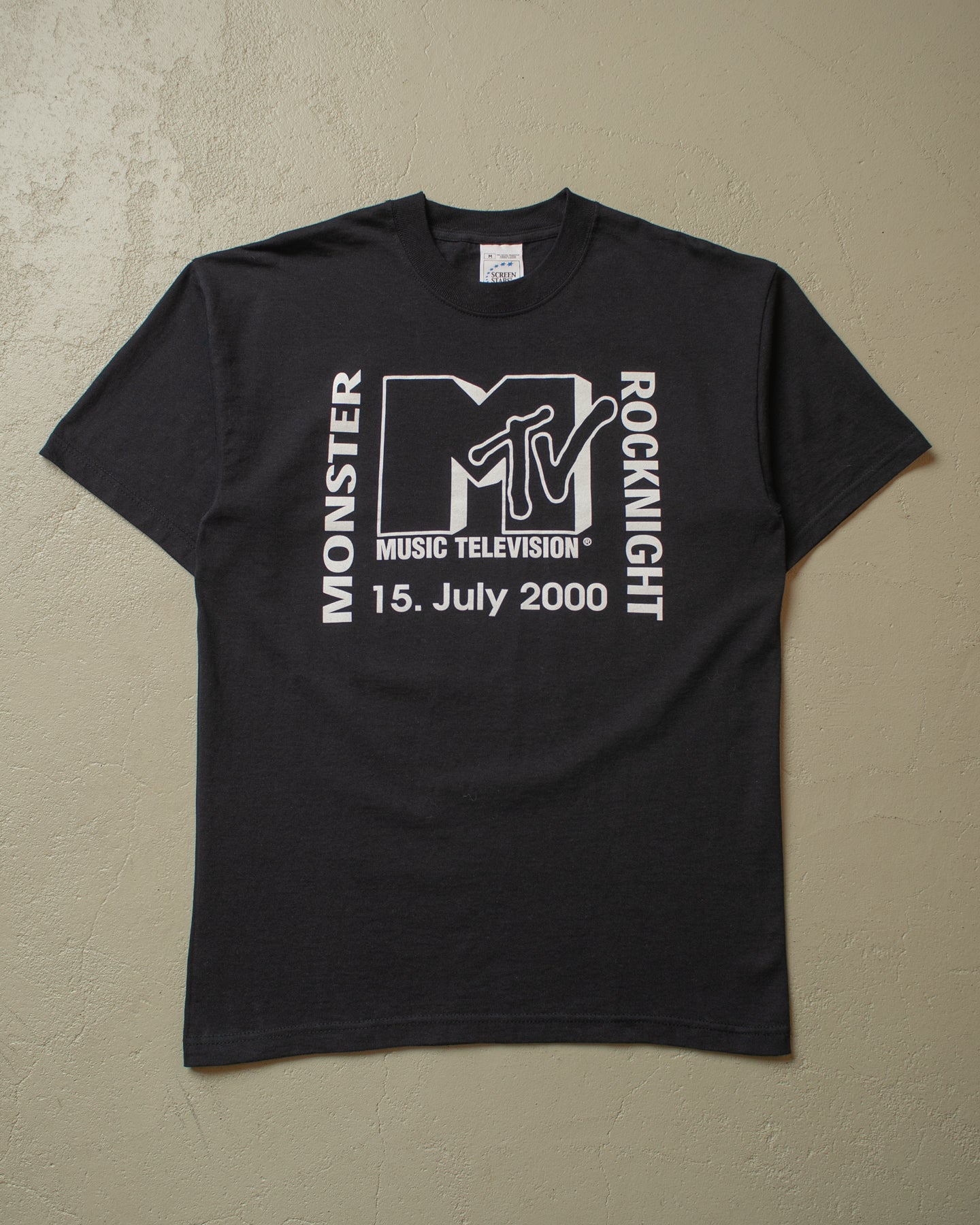 2000 unworn MTV Monster Rocknight T-shirt black - M