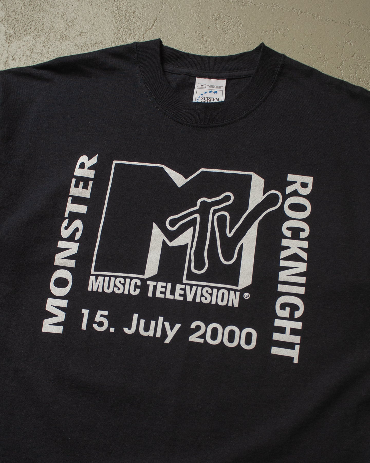 2000 unworn MTV Monster Rocknight T-shirt black - M