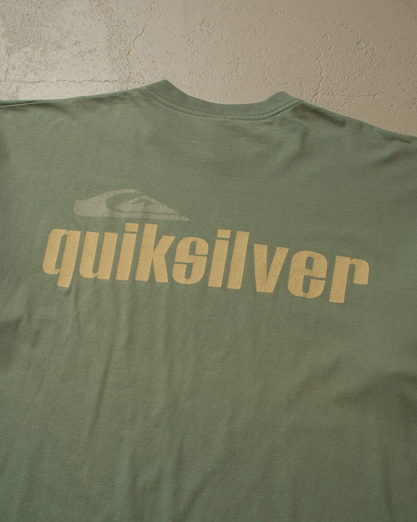 1990s Quiksilver Boxy T-shirt khaki - XXL