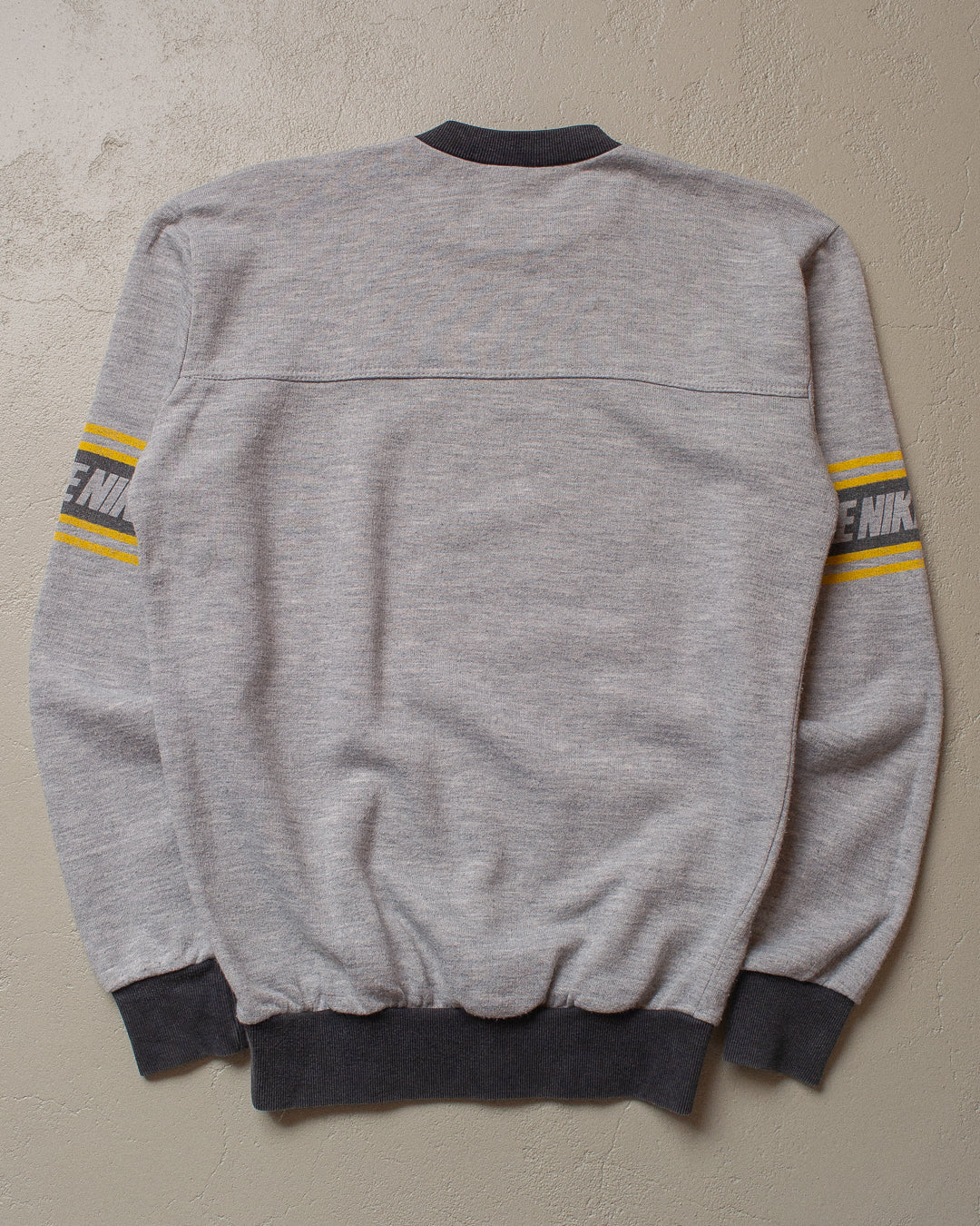 Early 80s Nike Sleeve Print Sweatshirt grey - S
