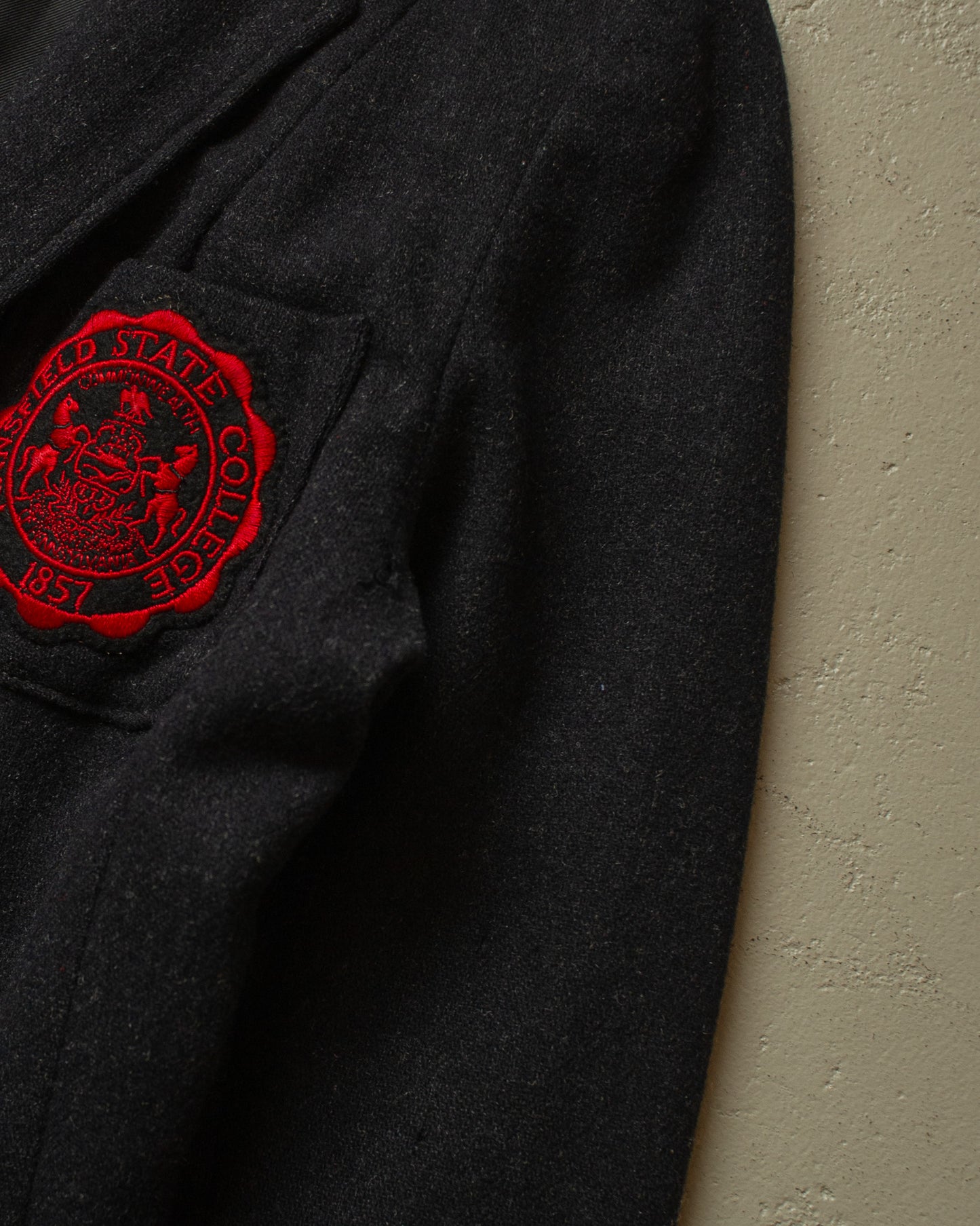 1950s/60s Womens College Wool Blazer black - M