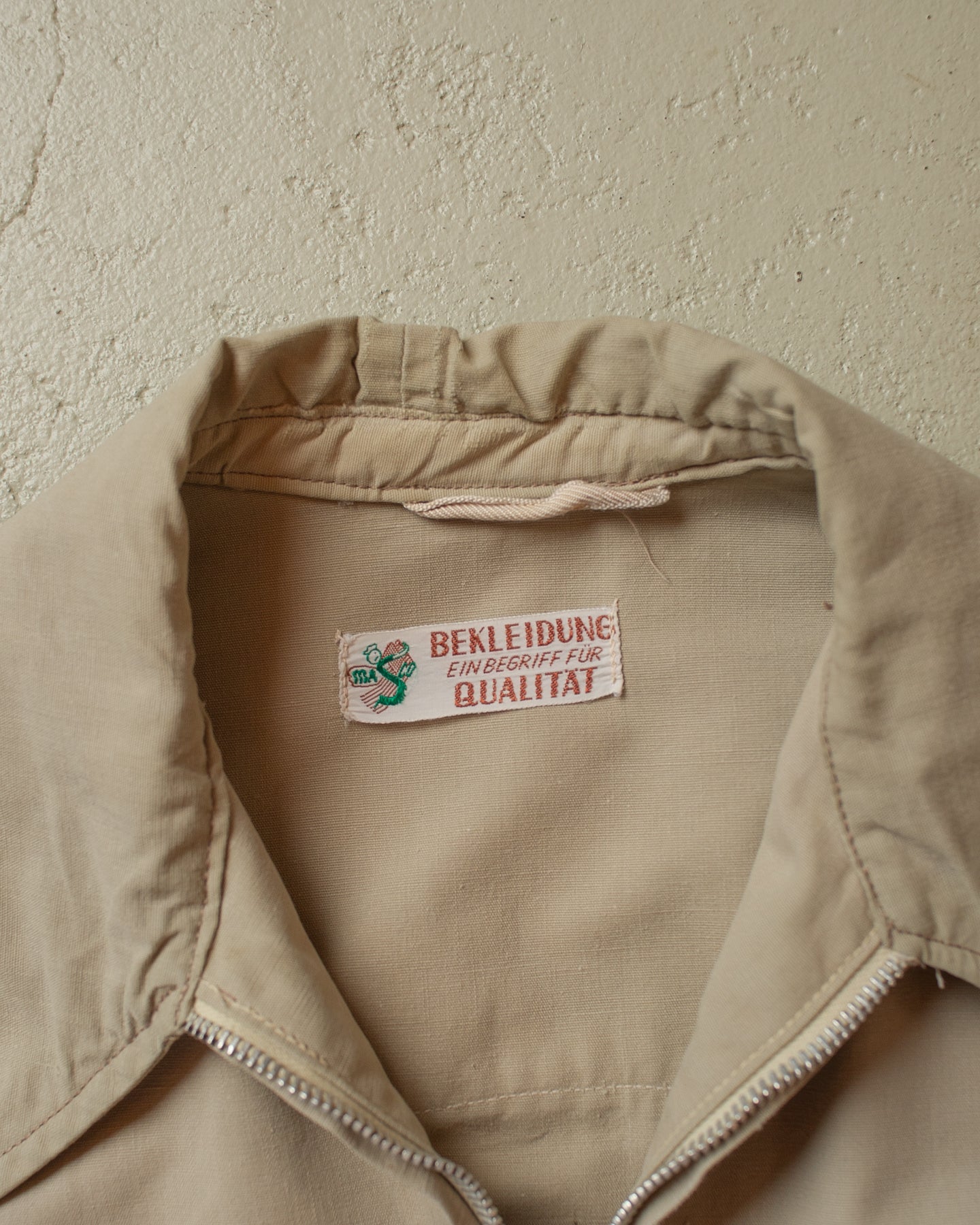 1950s cropped Harrington Jacket beige - S/M
