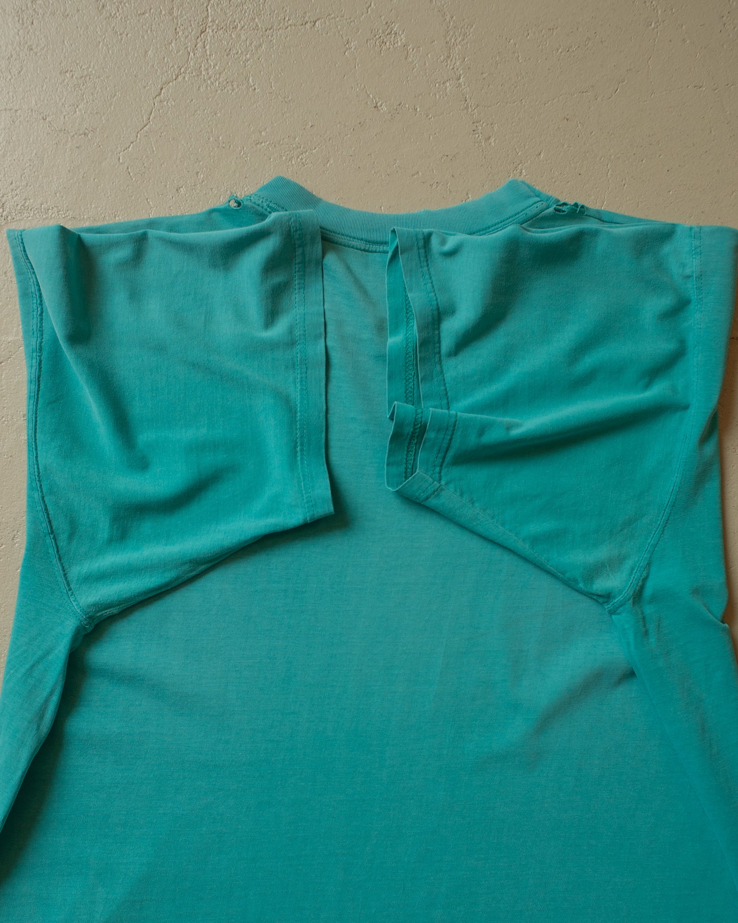 1990s thrashed Workwear T-shirt turquoise - XL/XXL
