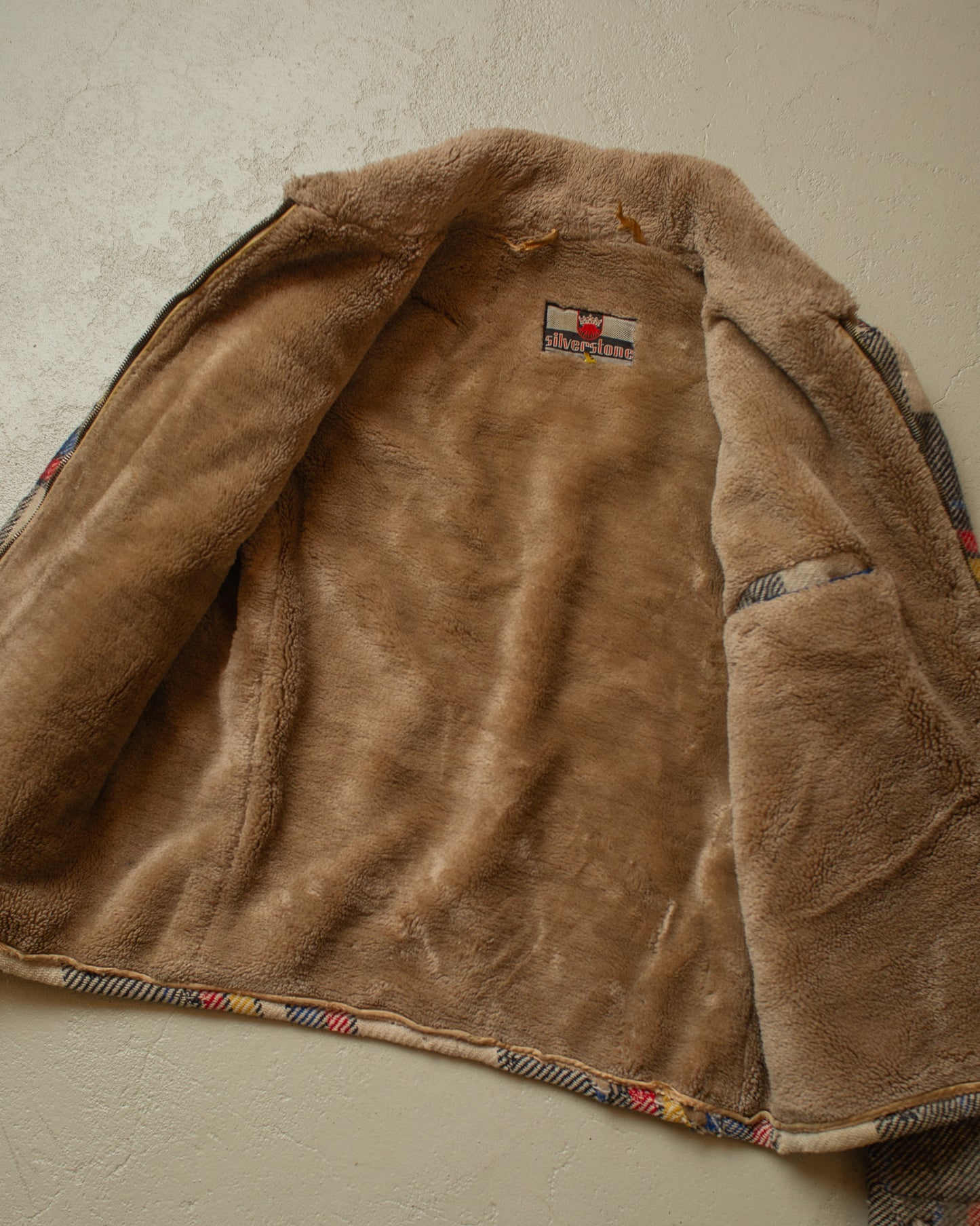1960s thrashed Silverstone Sherpa Lined Jacket multi - M