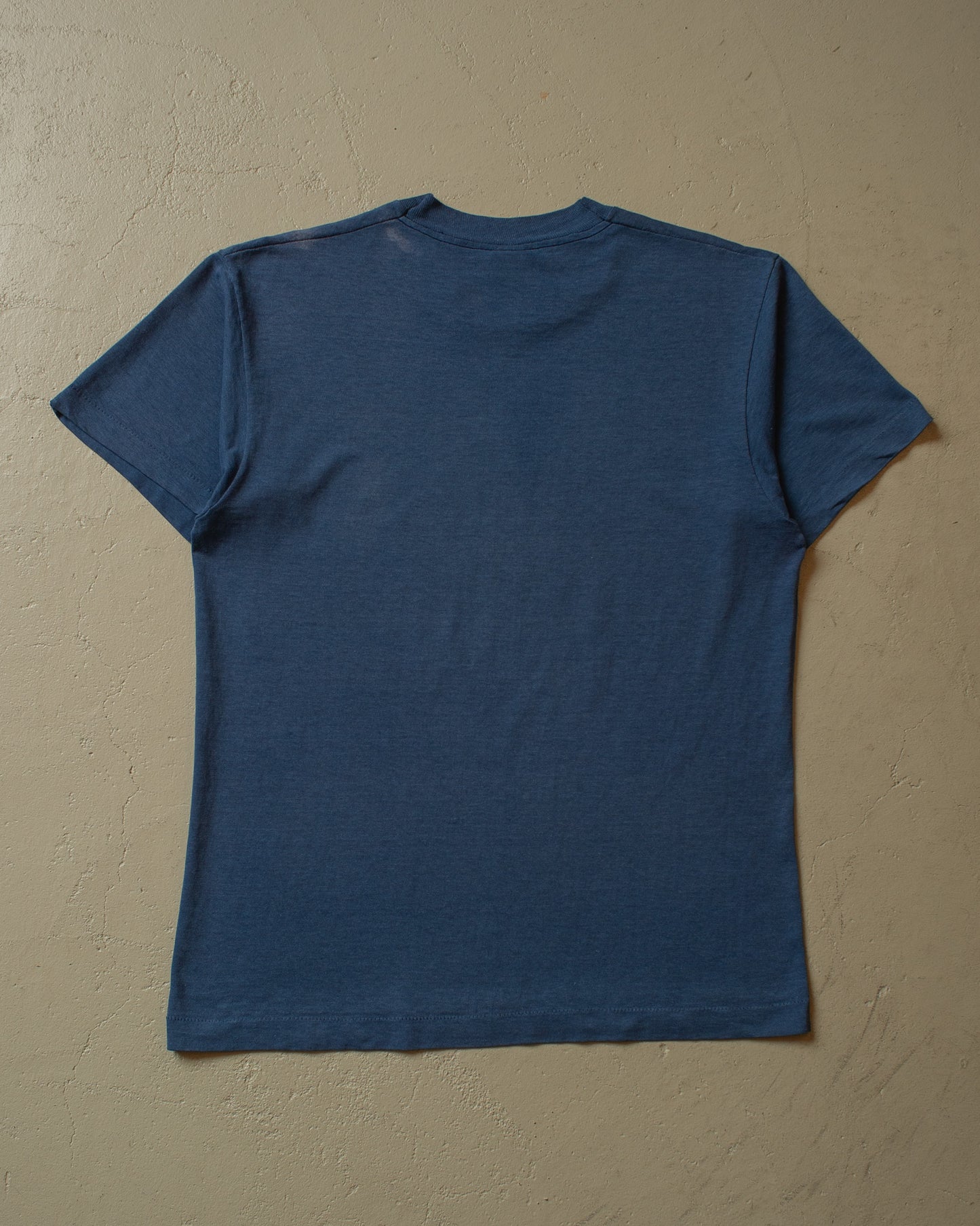 1990s stained FDNY Fireboat T-shirt blue - M