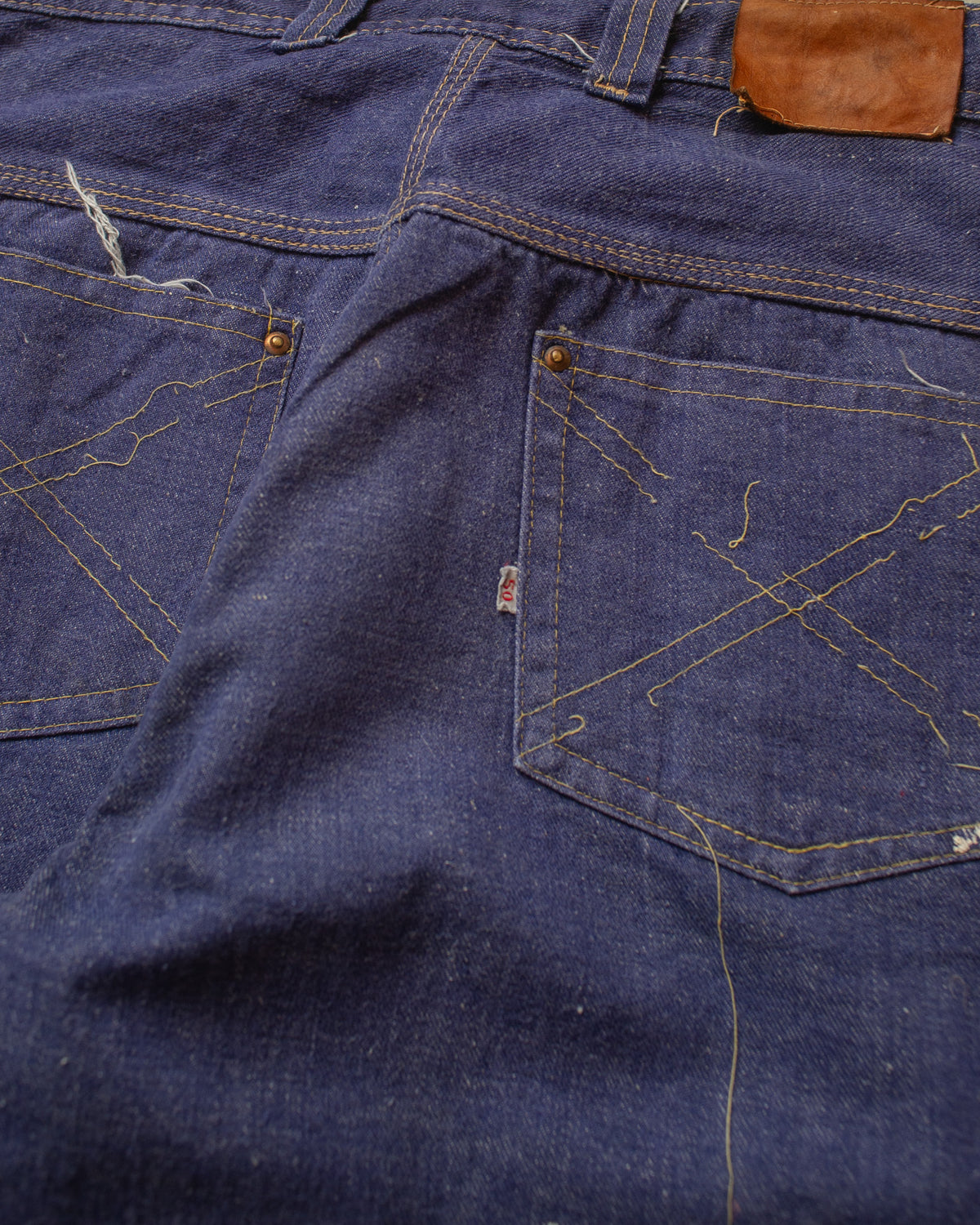 1940s/50s German Denim Work Pants blue - W29,5 L27