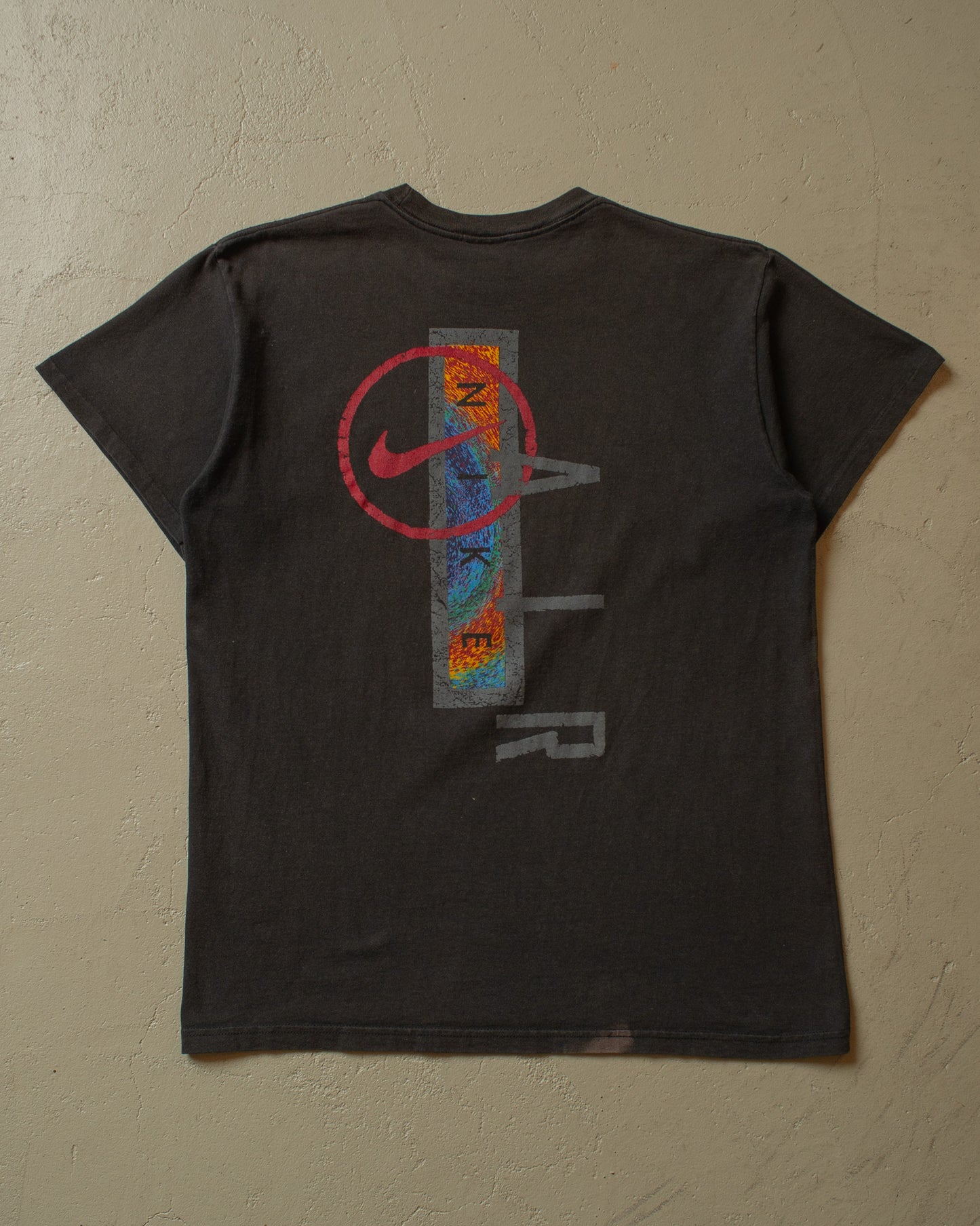 1990s faded Nike T-shirt black - M