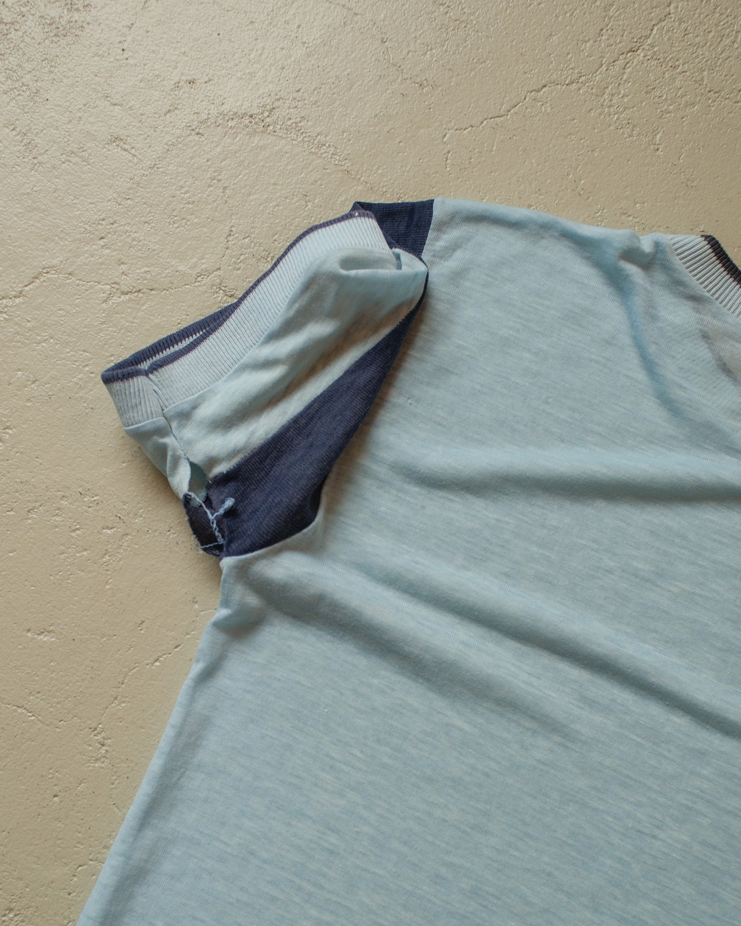 1970s distressed Champion Milwaukee Athletic Club T-shirt blue - S/M