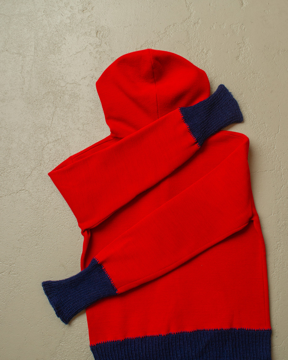 1960s German Womens Sports Hoodie red - XS