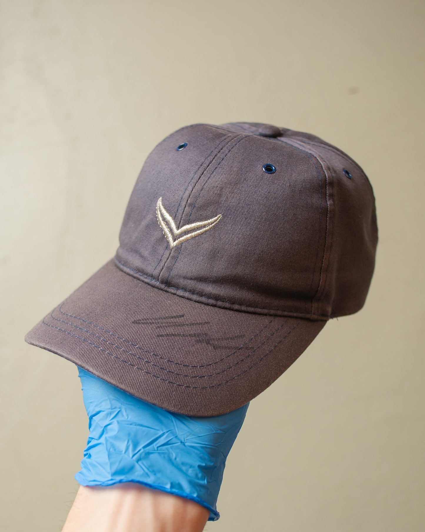 1990s Faded Trigema Strapback blue