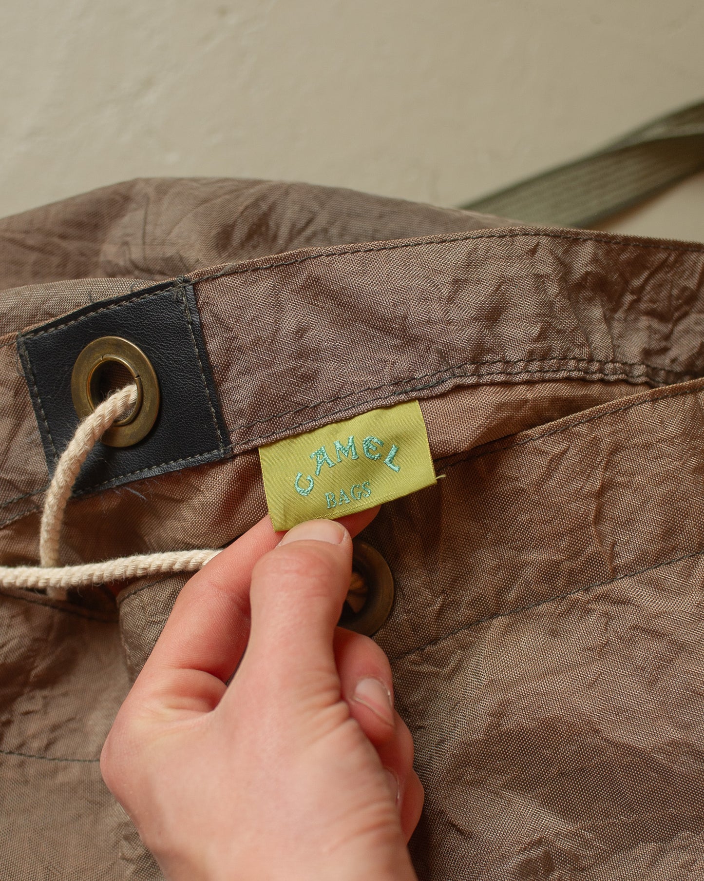 1990s Camel Duffle Bag khaki