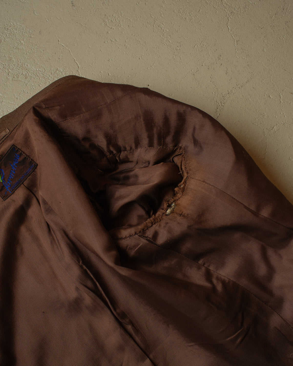 1940s/50s German Womens C&A Double breasted Suit brown - L/XL