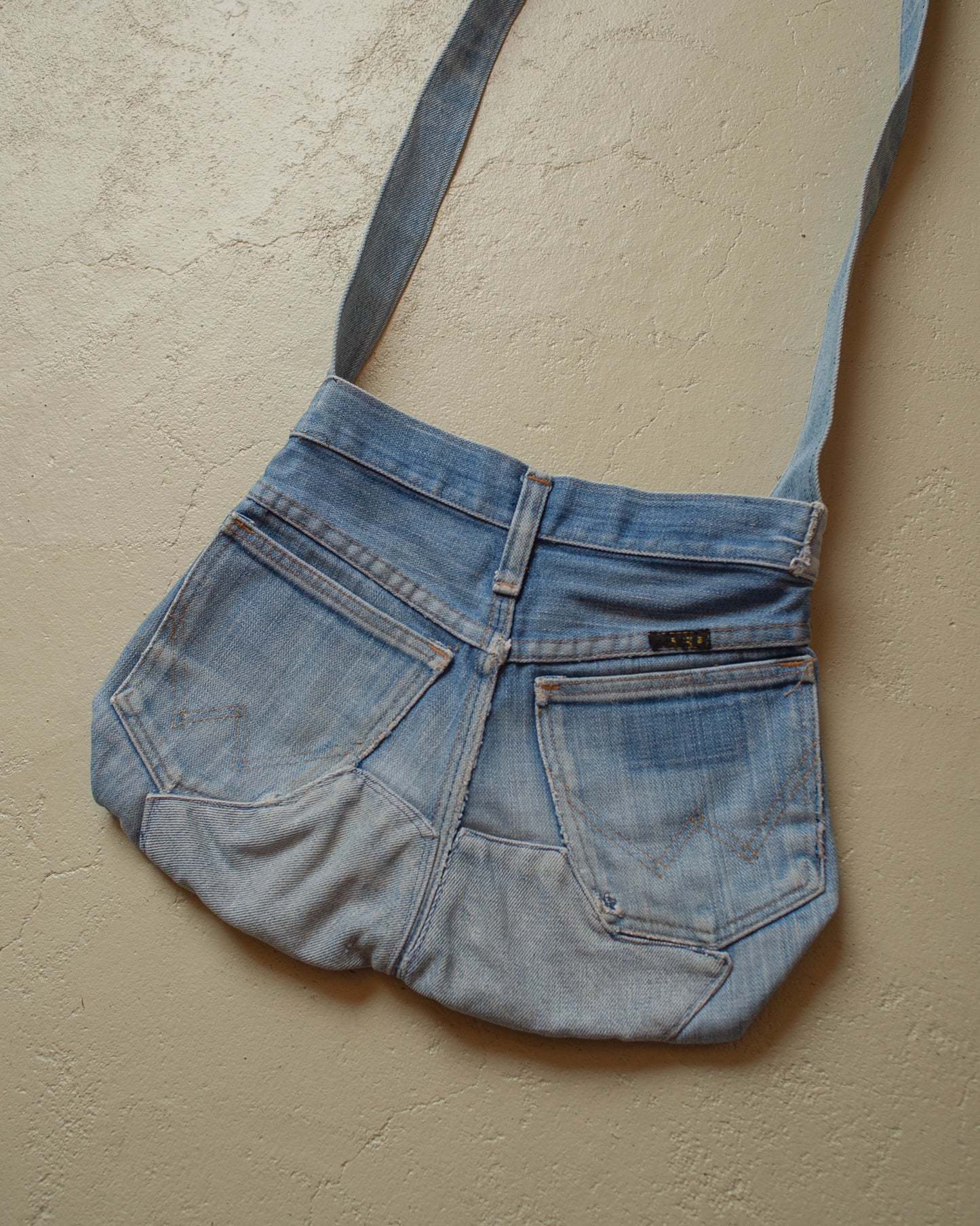 1970s/80s Selfmade Wrangler Denim Sidebag blue