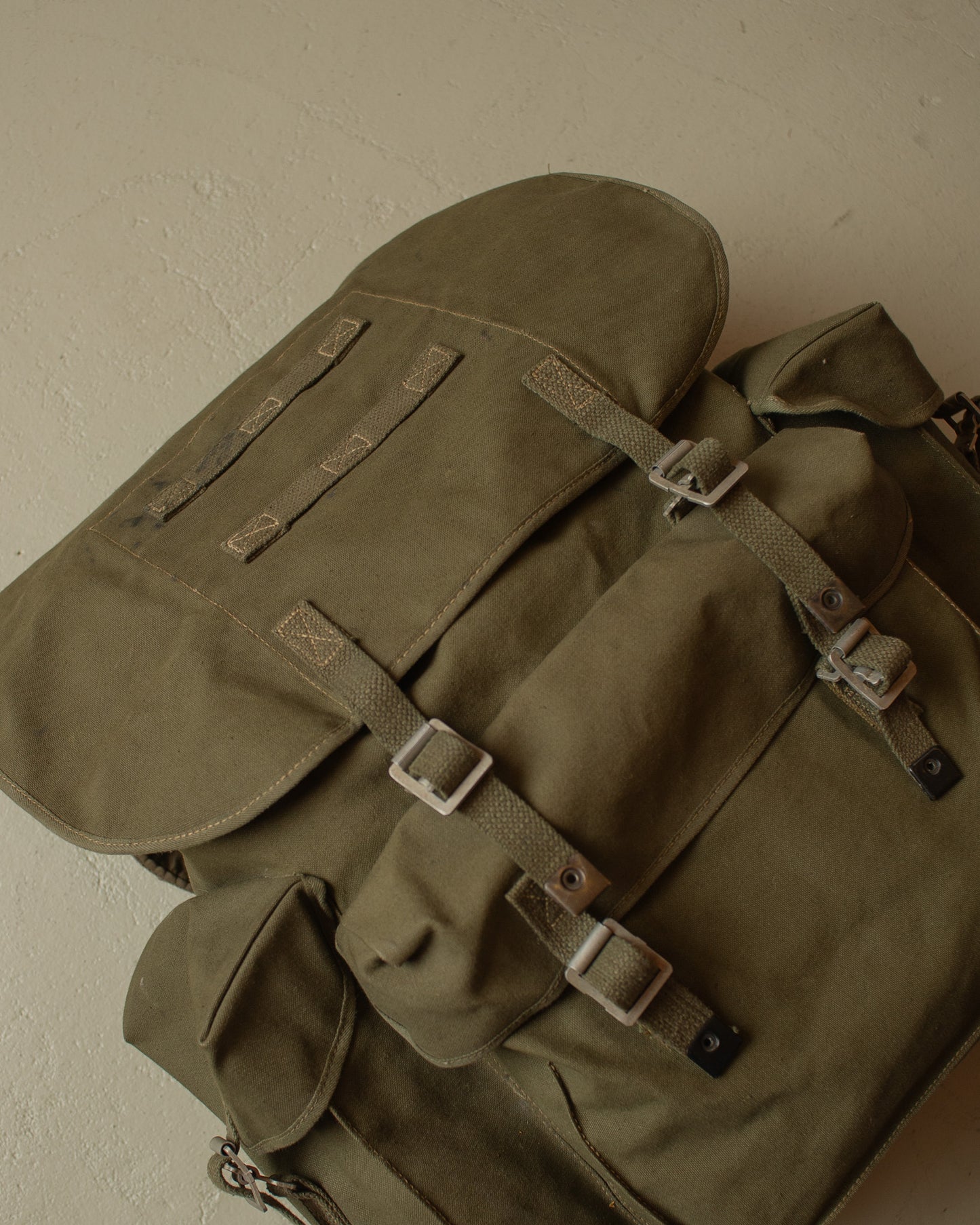1969 Army Canvas Backpack green