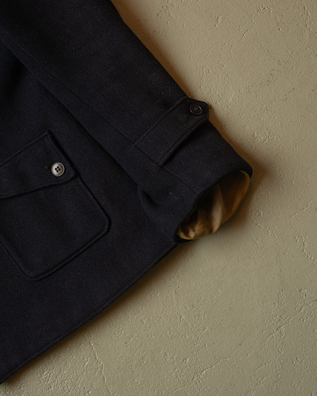 1930s German Womens "ADEFA" 4 Pocket Ski Wool Jacket navyblue - M