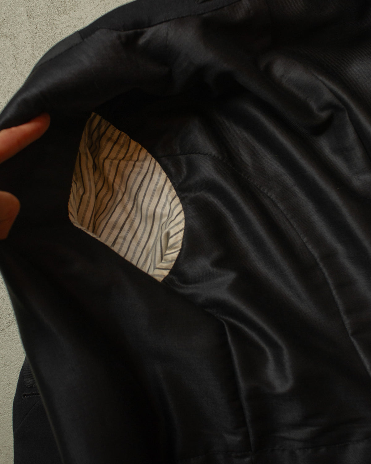 1920s/30s German Wool Coat black - S/M