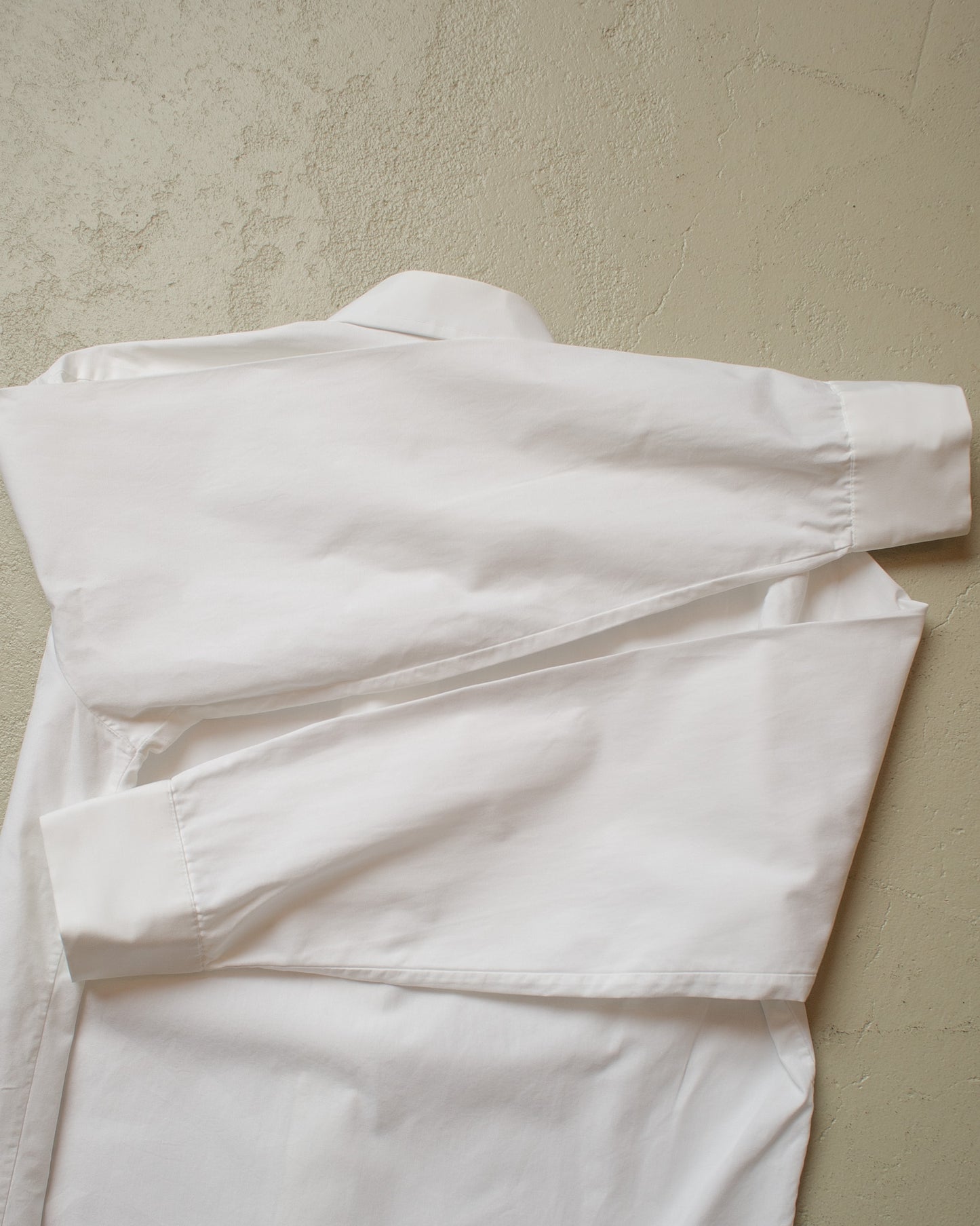 1960s Point Collar Dress Shirt white - M/L