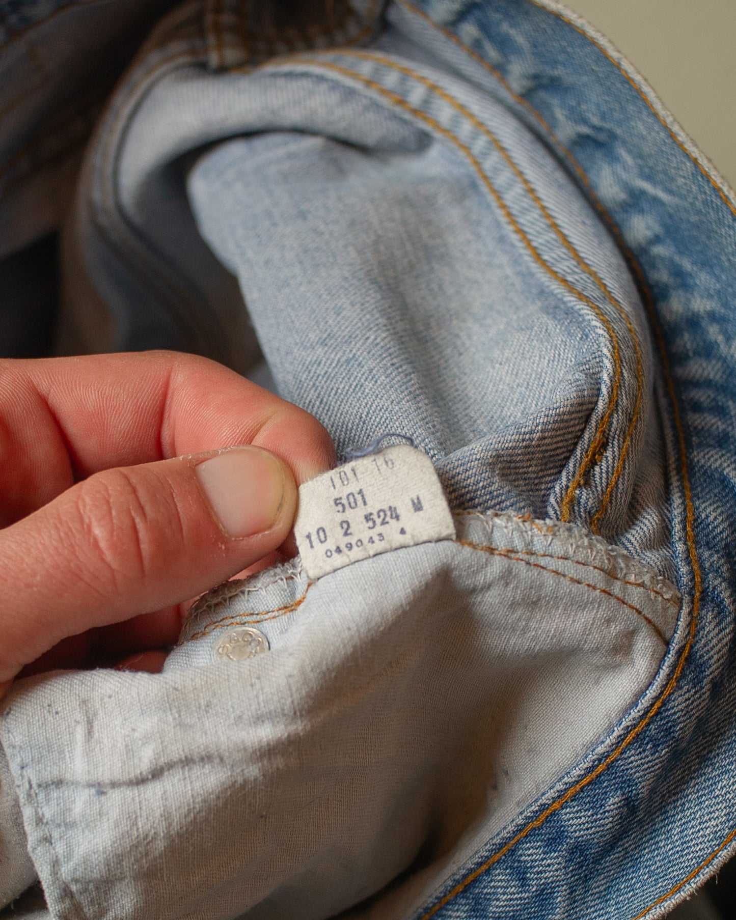 1982 Levi´s 501 Selvedge distressed Jeans blue - W30 L31