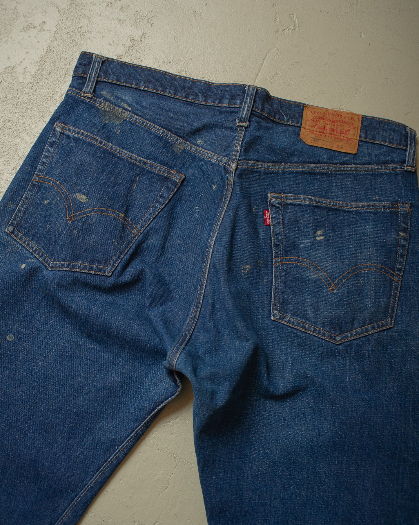 1974 Levi´s 505 Selvedge Jeans navyblue - W38 L32