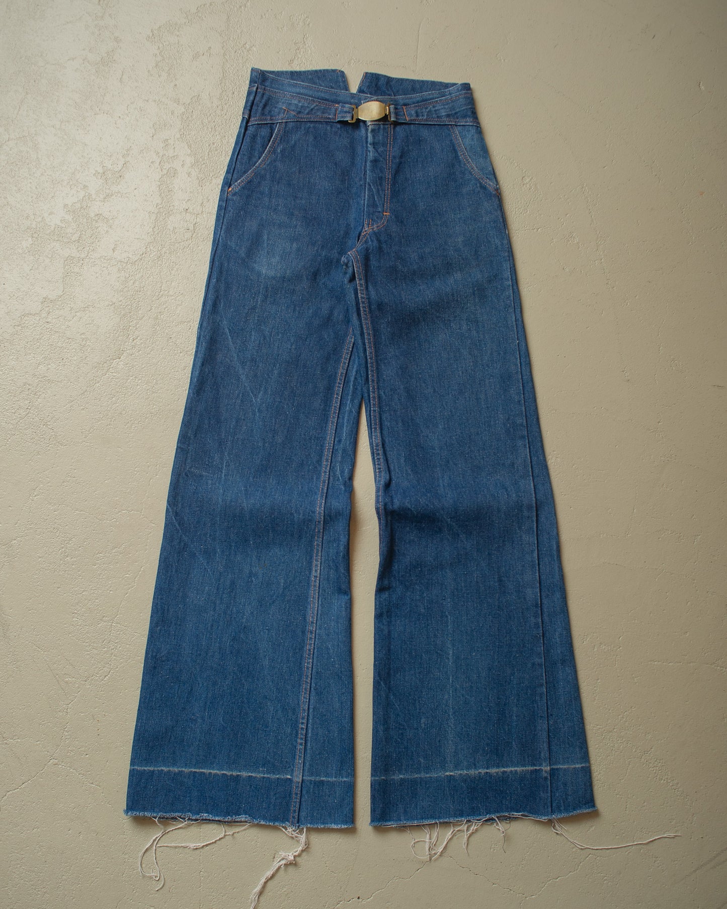 1970s Women´s Mustang Bellbottom Jeans blue - W26 L32