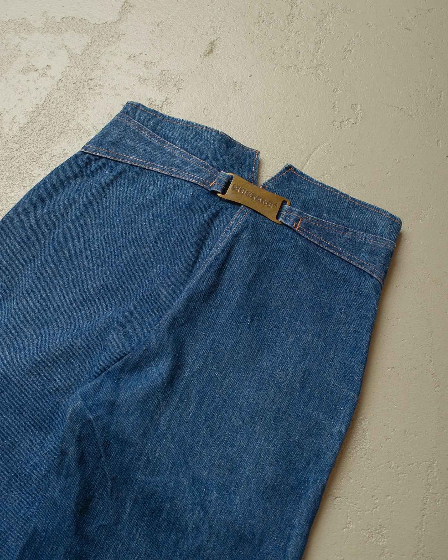 1970s Women´s Mustang Bellbottom Jeans blue - W26 L32
