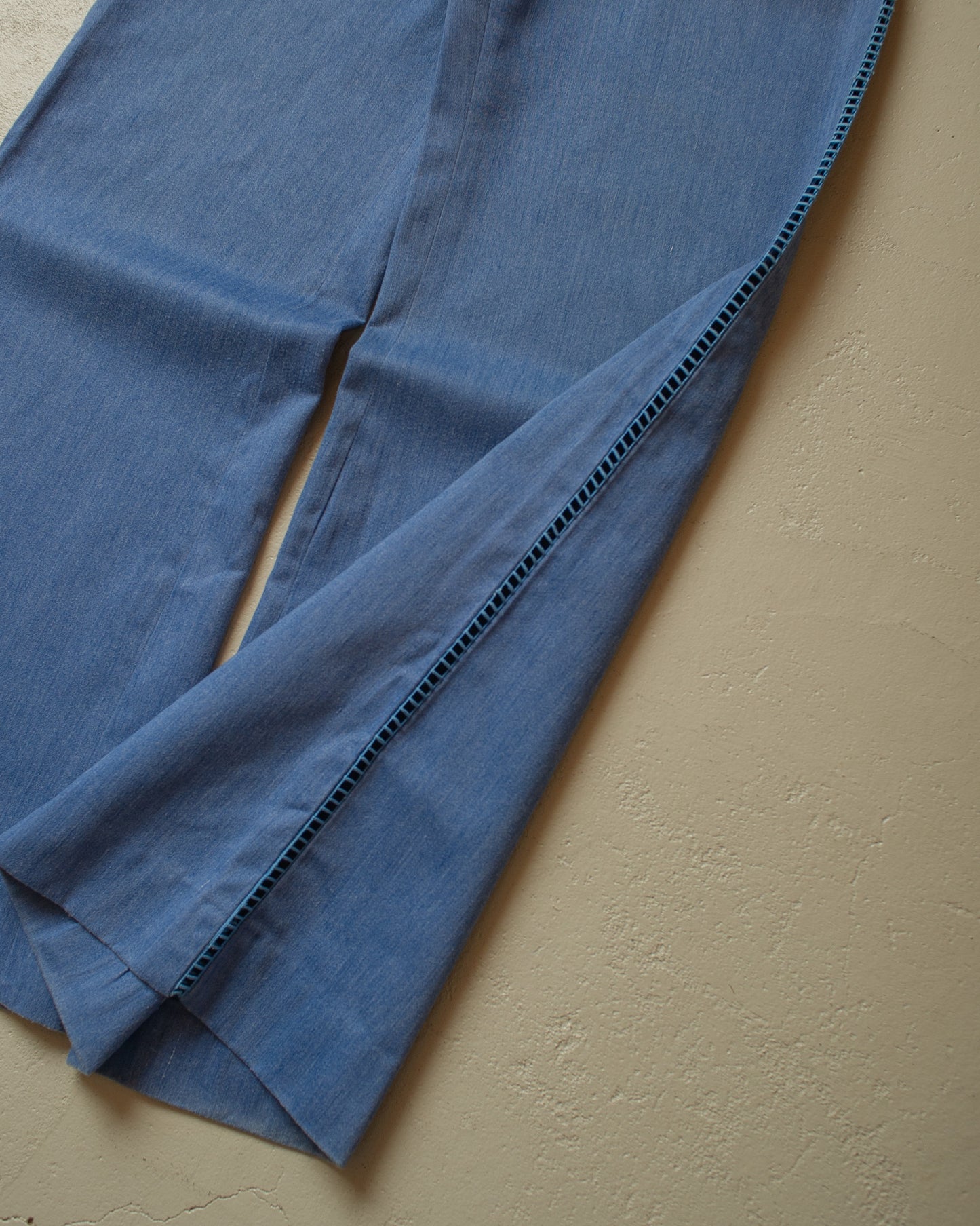 1970´s Embroidered Bellbottom Pants blue - W27 L31