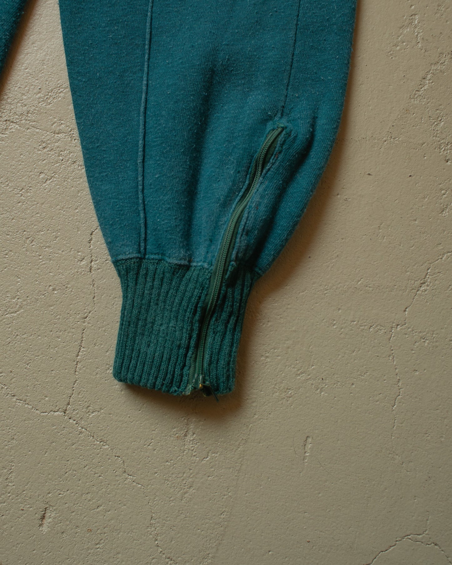 1950s German Two Tone lined Zip Sweatshirt Set - S