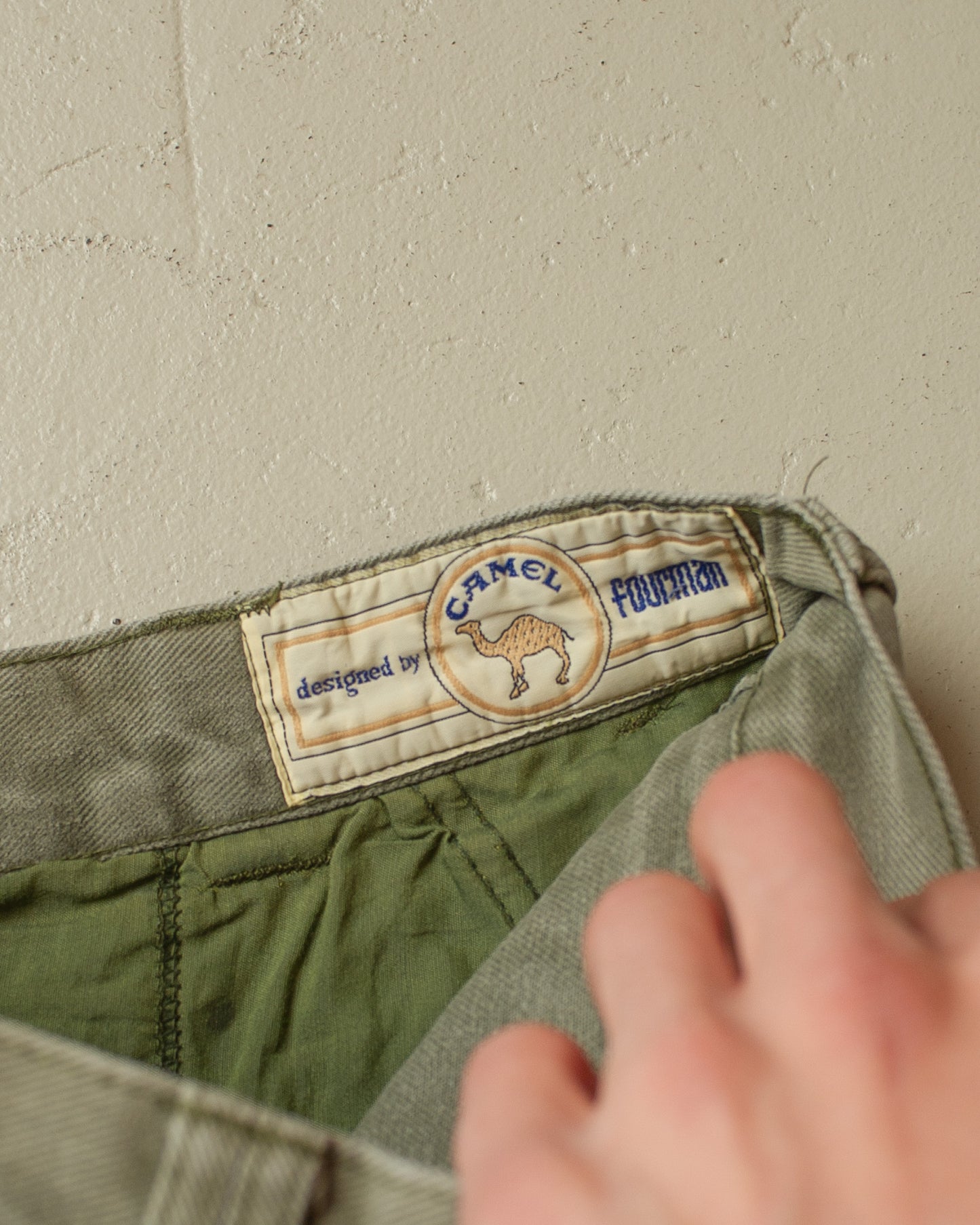 1980s Camel Flared Jeans khaki - W30 L31