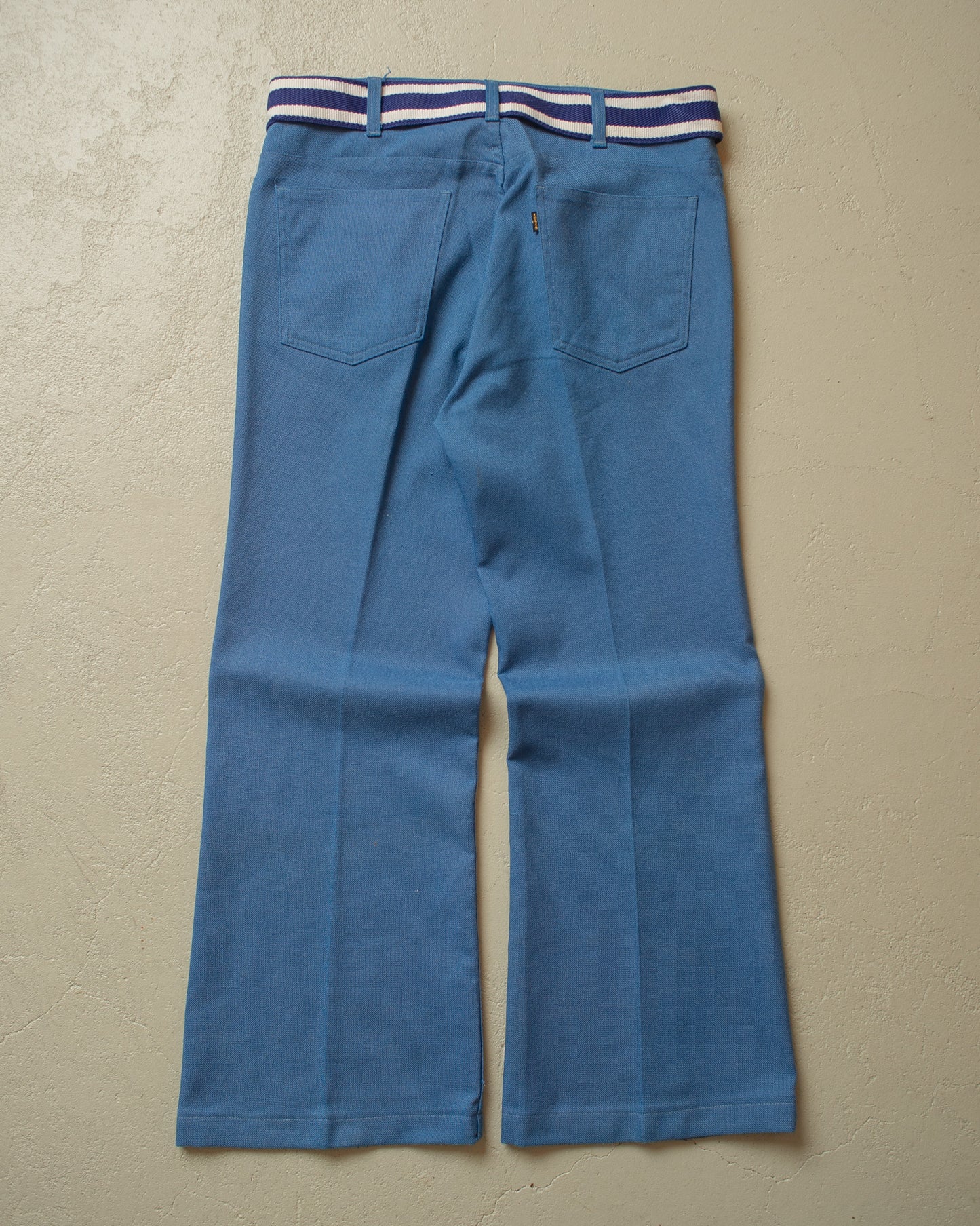 1970s Levi´s Sta-Prest Flared Pleated Pants blue - W36 L30