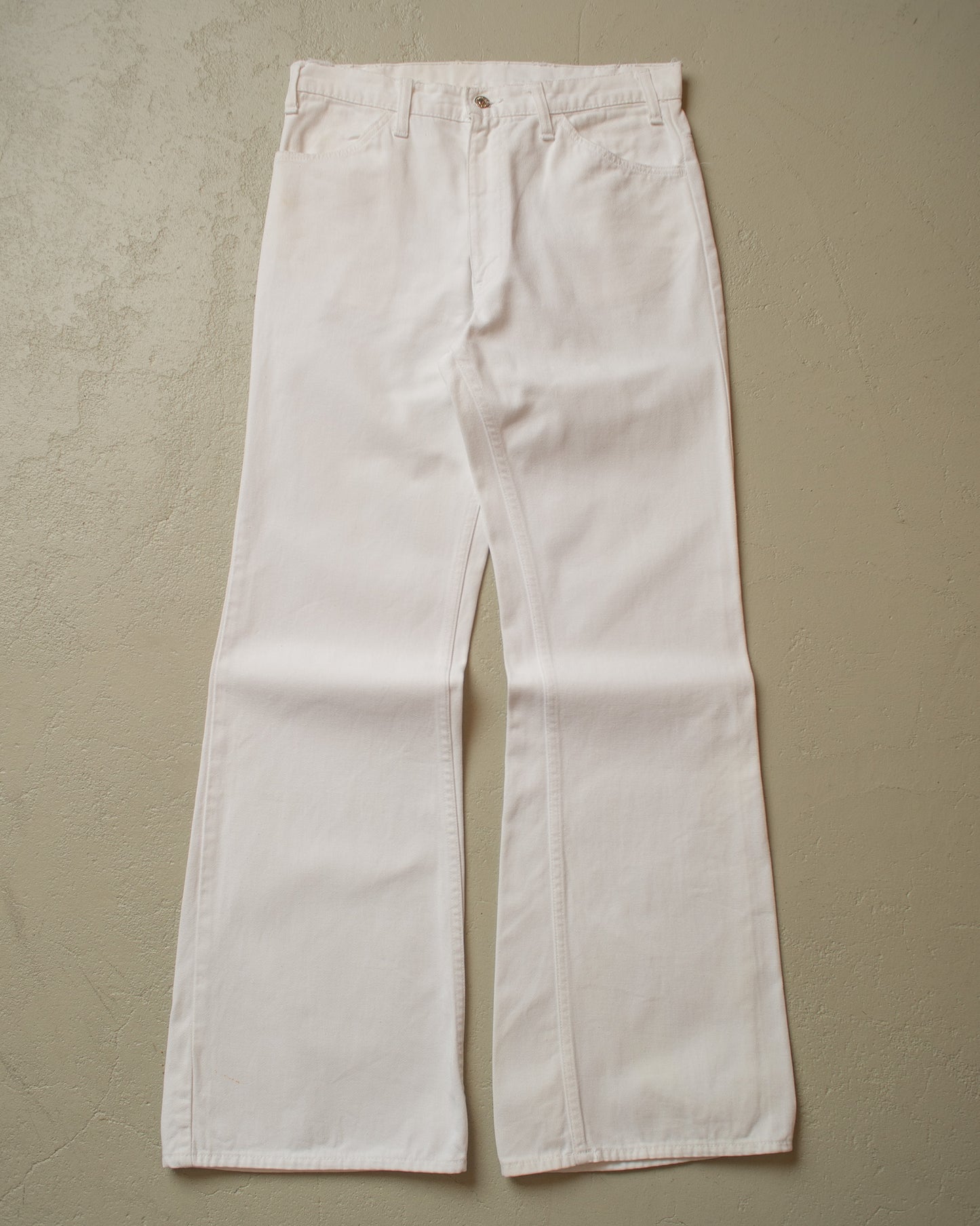 1970s Levi´s Big E Flared Jeans white - W32 L33