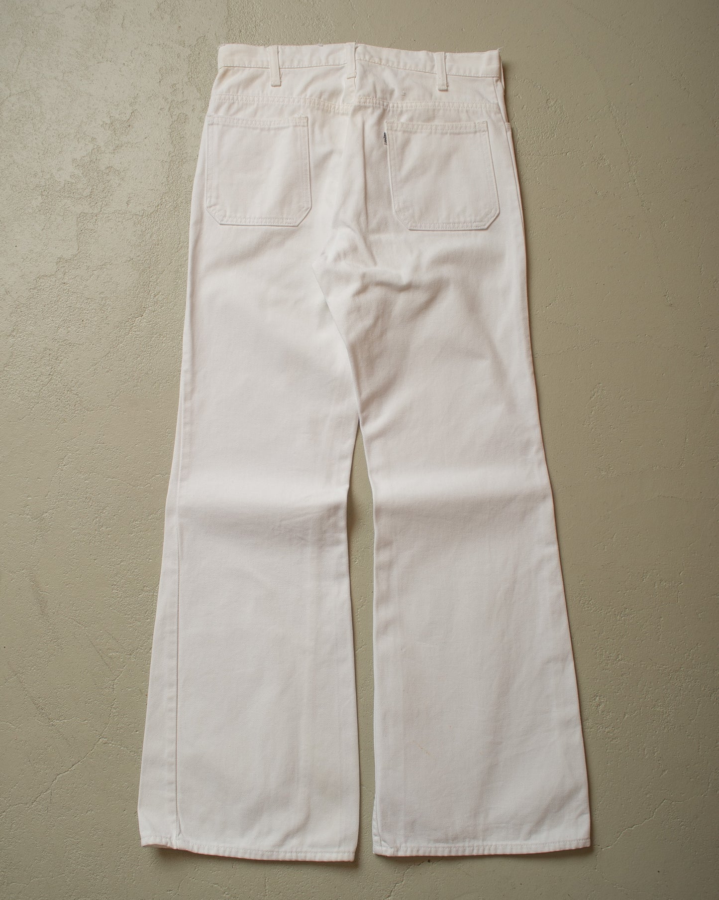 1970s Levi´s Big E Flared Jeans white - W32 L33